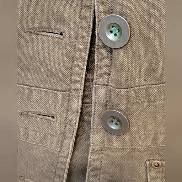 Women's Sashimi Army Green Blazer Jacket Size Medium - Picture 3 of 6